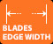 BLADES EDGE WIDTH