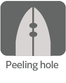 皮むき穴付
