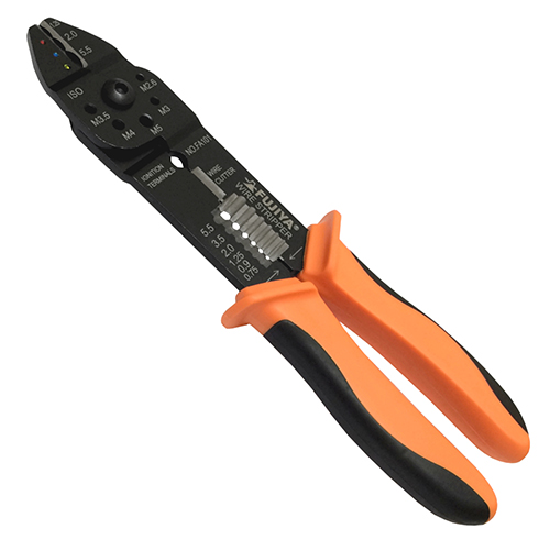 만능 전기공용 펜치(절연단자용, 베어크림프 단자용, 패스트온 단자용)